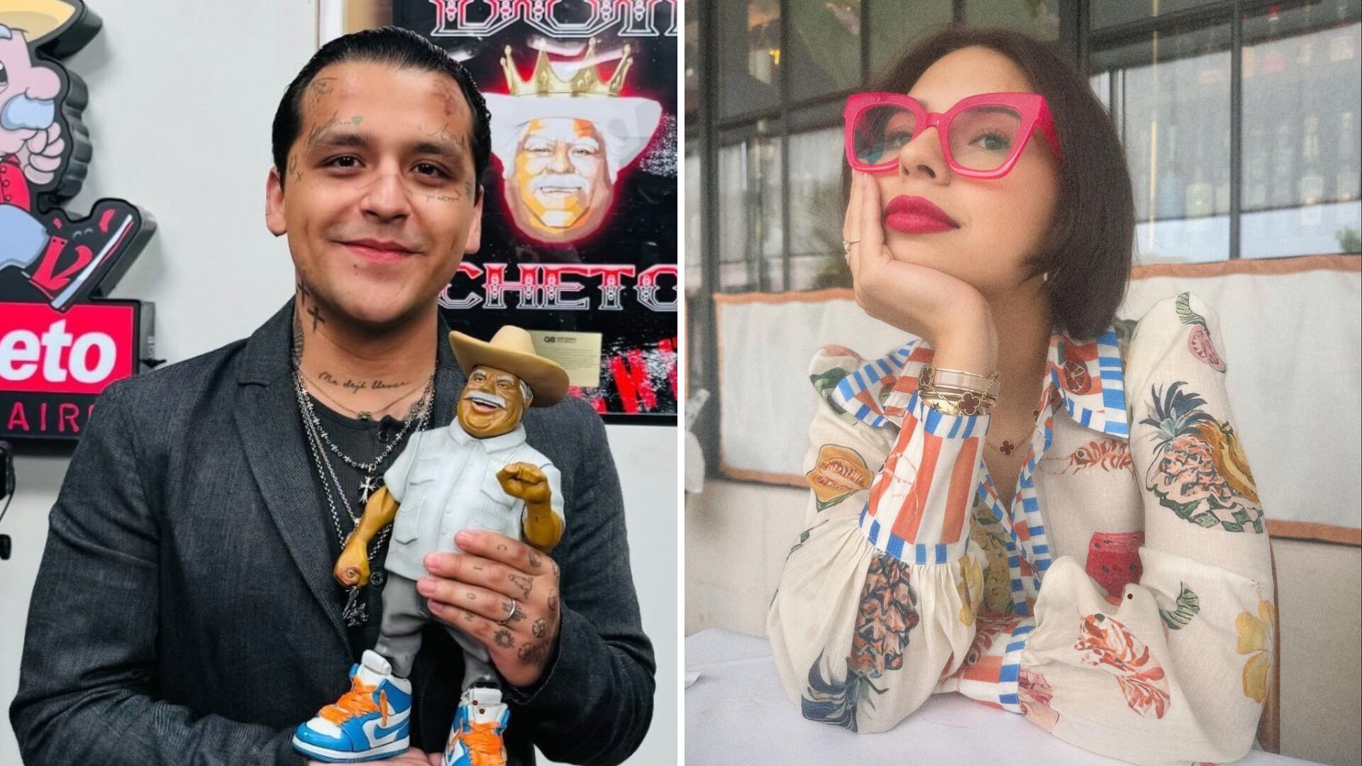 Christian Nodal y Ángela Aguilar por primera vez en una alfombra roja, pero los critican por este detalle