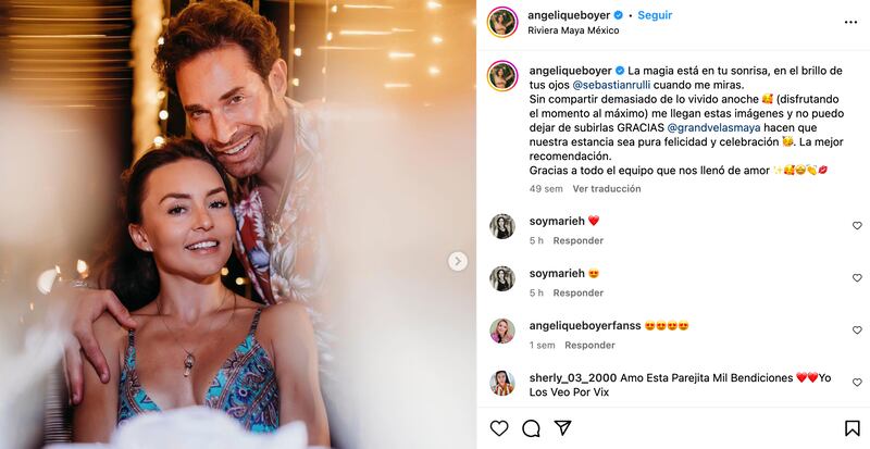 Angelique Boyer y Sebastián Rulli