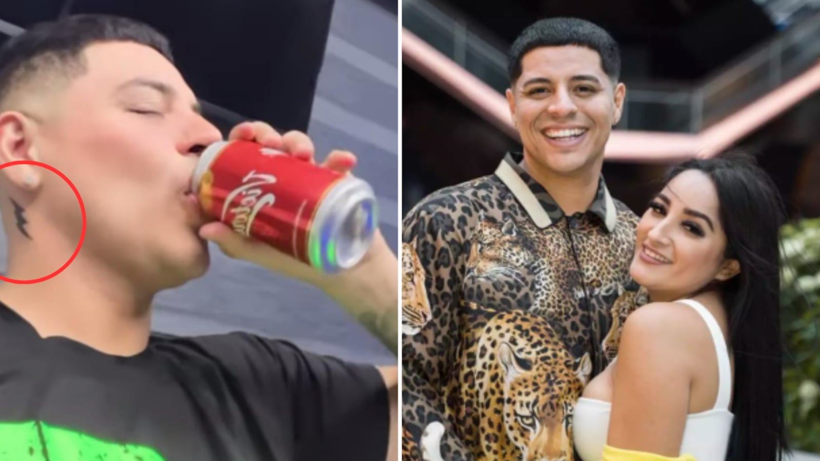 Eduin Caz y su ex esposa
