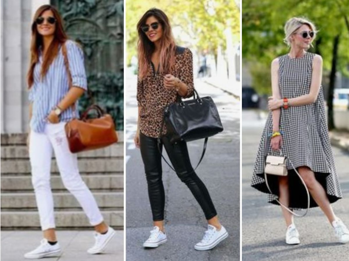 Oficina Tenis Vestimenta Con Jeans De Mujer Maneras En Las Que