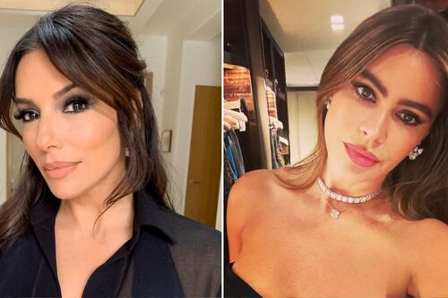 Sofía Vergara y Eva Longoria conquistaron en el mismo vestido negro: ¿quién lo llevó mejor?