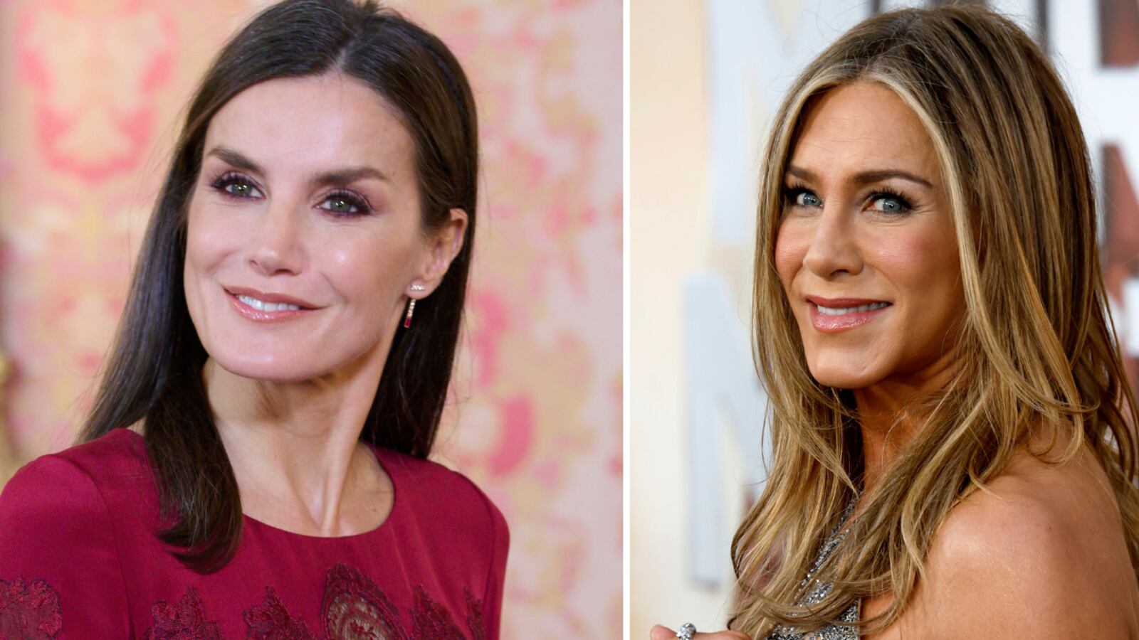Reina Letizia y Jennifer Aniston