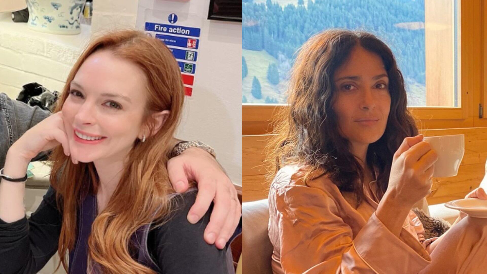 Lindsay Lohan: confunden a su hermana, también actriz, con Salma Hayek y estas fotos prueban por qué