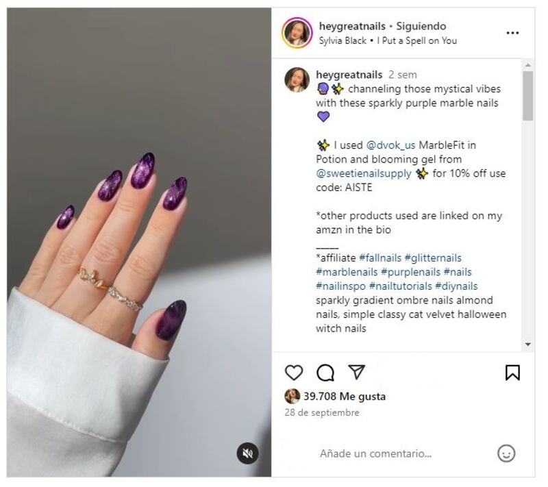 Las uñas de terciopelo son una de las tendencias más elegantes de finales de 2024