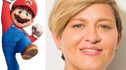Mario Bros y Verónica Alcocer