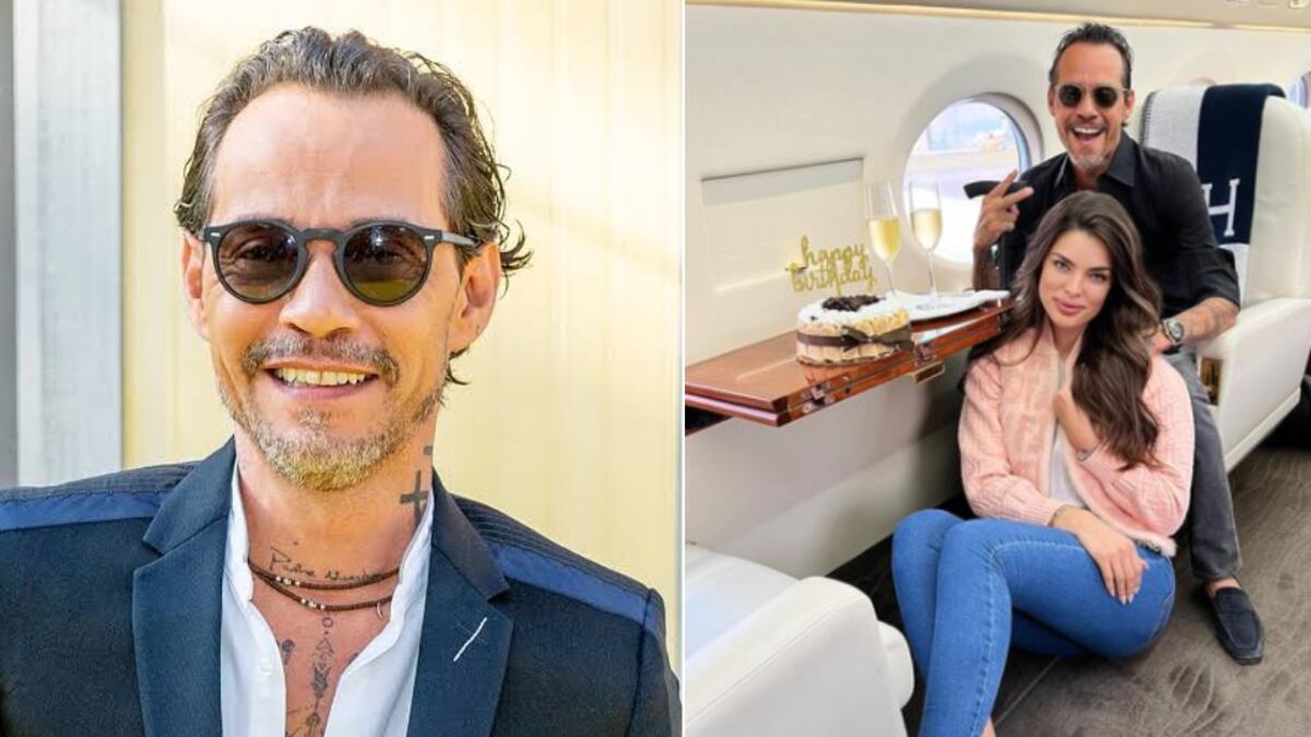 Marc Anthony y Nadia Ferreira lucen plenamente enamorados.