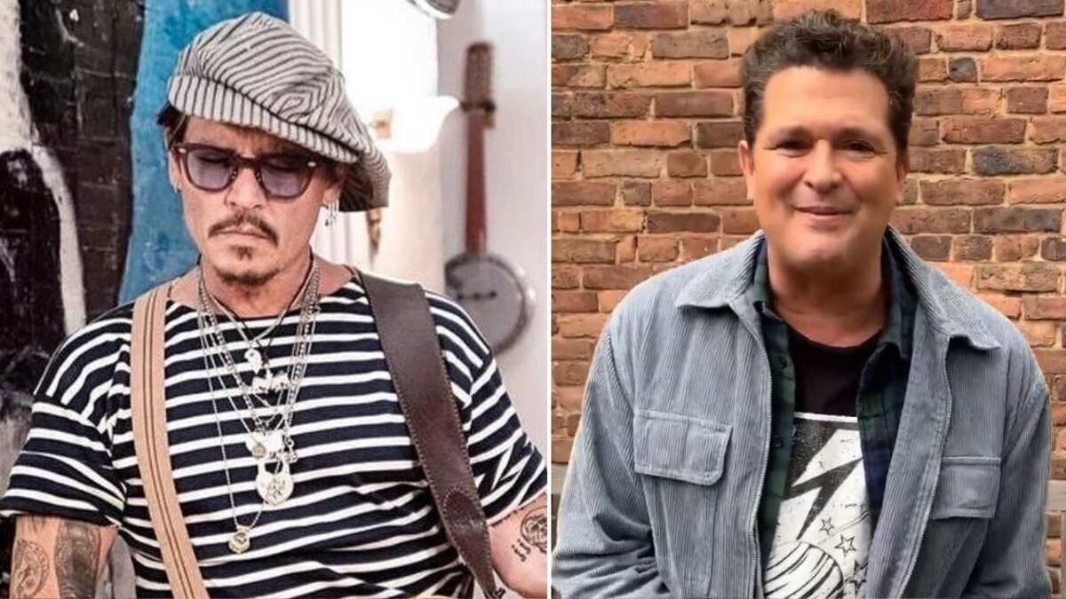 Johnny Depp y Carlos Vives
