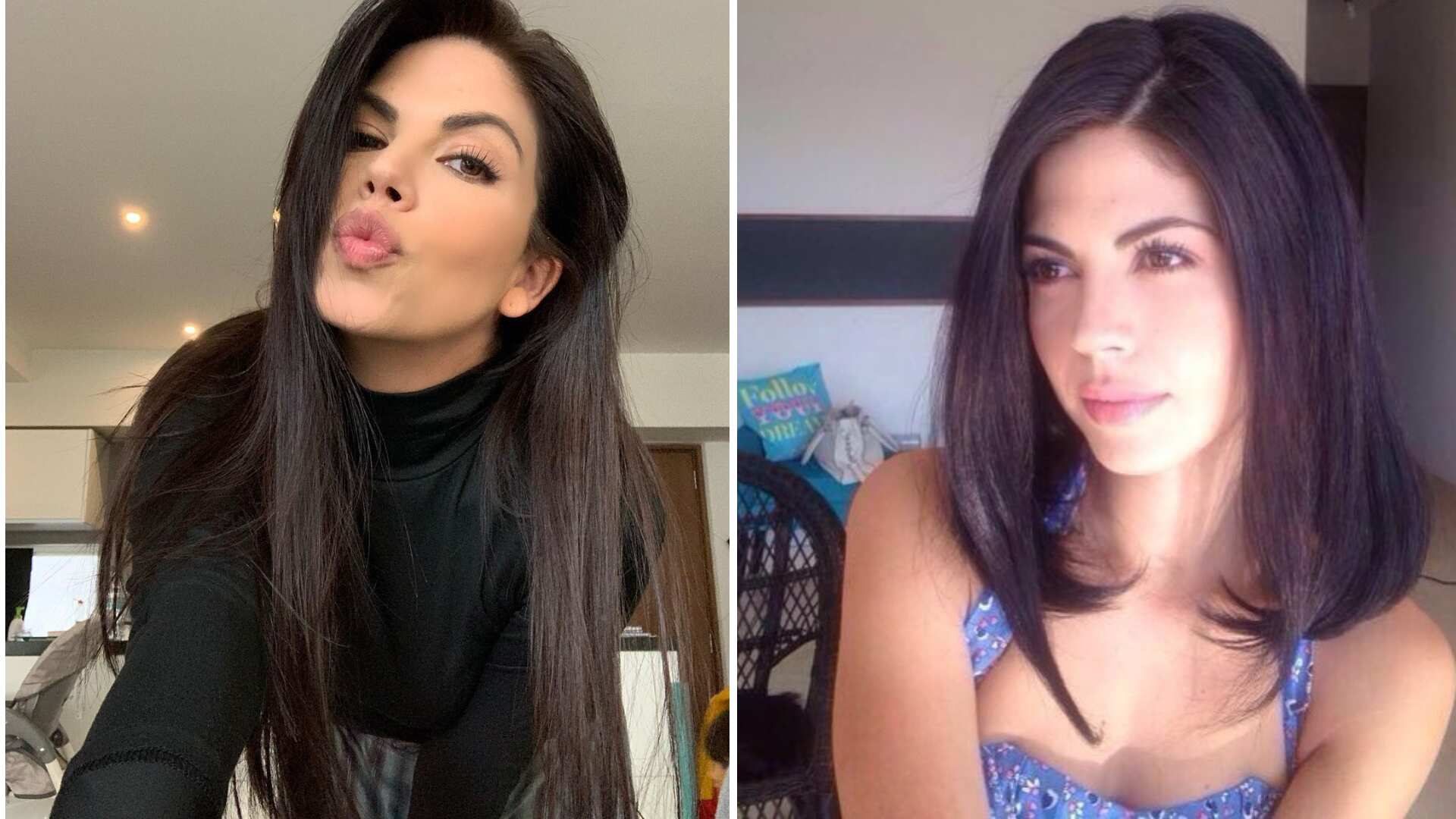 A la actriz le prefiere llevar su melena larga y castaña.