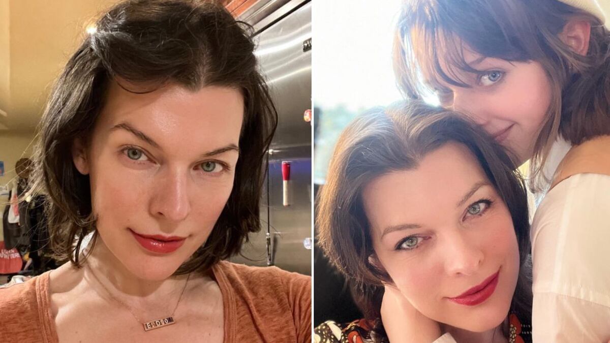 Milla Jovovich debutó en la maternidad en 2007