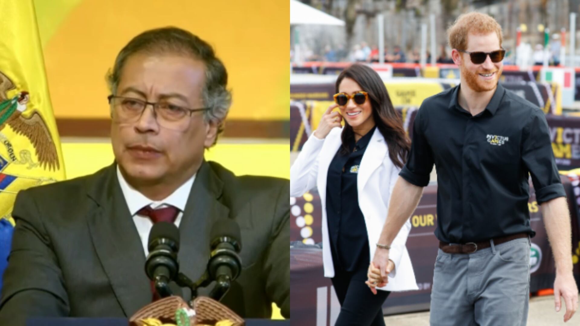 El presidente Petro se refiere a las críticas de la prensa británica por la visita de Meghan y el príncipe Harry.