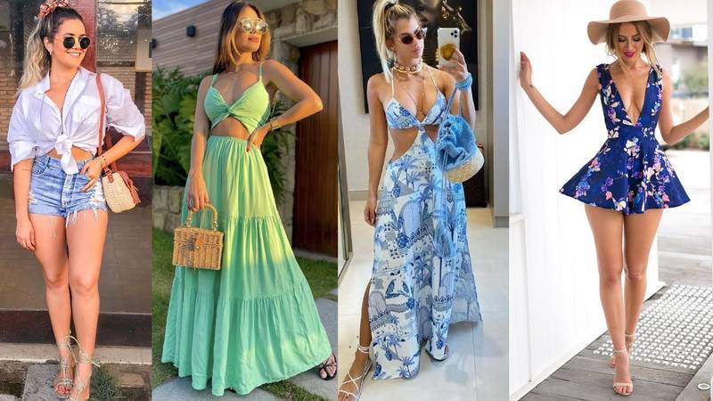 39 Outfits Para Ir A La Playa O La Piscina Sin Perder El Glamour Roupas  Populares, Moda E Estilo, Moda Feminina 