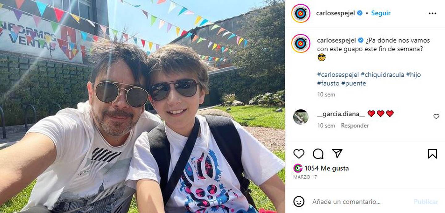 Carlos Espejel y su hijo, Fausto Emiliano, tienen una gran relación