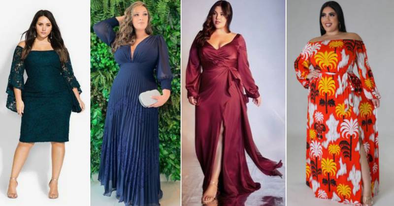 Gordita pero estilizada: los vestidos de fiesta ideales para mujeres de talla grande