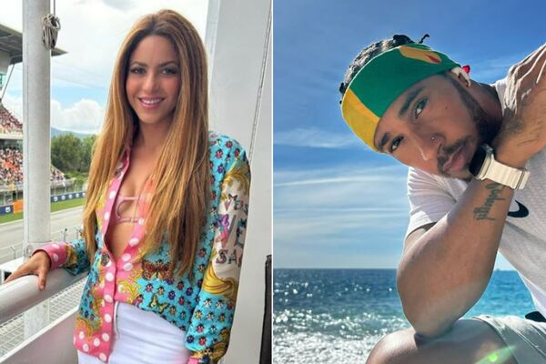 Hamilton advierte sus intenciones de romance con Shakira y esta foto los delata